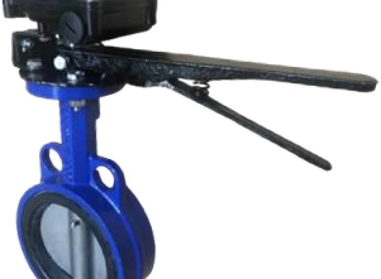 VAN BƯỚM TAY GẠT KÈM CÔNG TẮC GIÁM SÁT ARITA -PN16APL/ARITA-CI-BUTTERFLY-LEVER-LIMITH-SWITCH-CBV-L-UF-PN16APL-210N