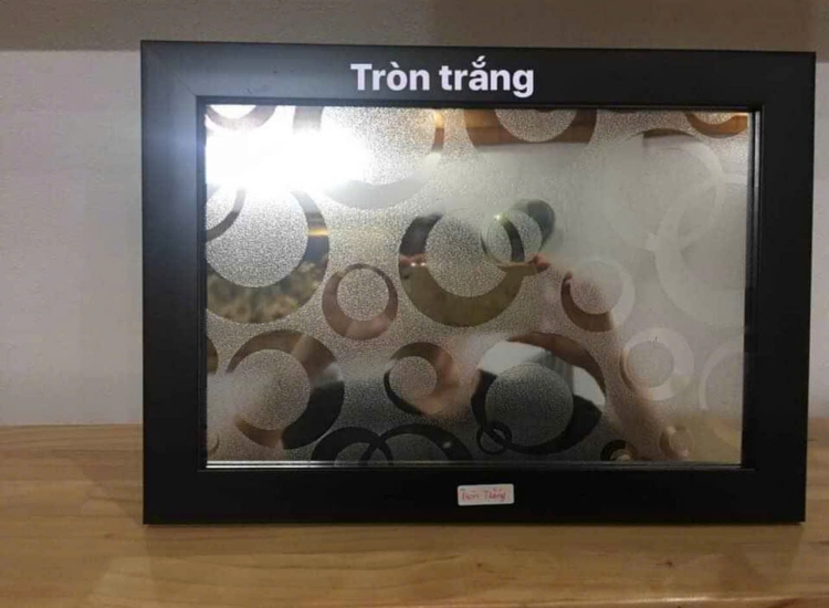 TẤM INOX HOA VĂN TRÒN TRẮNG