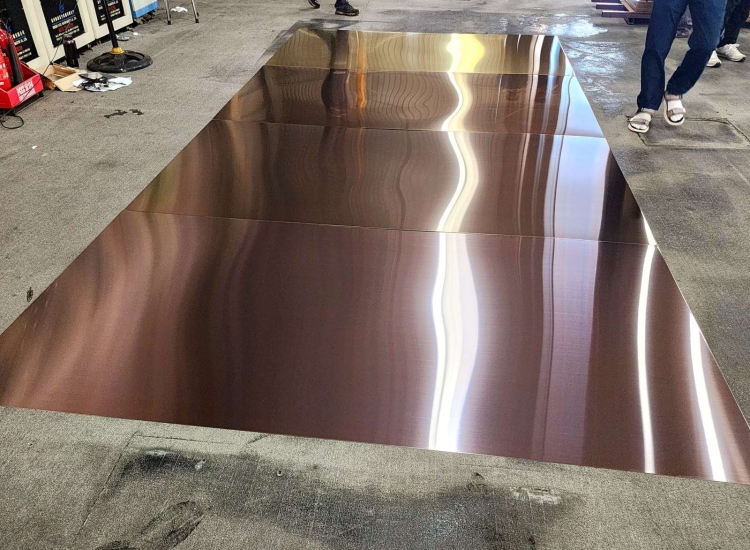 TẤM INOX XƯỚC HL MÀU TÍM NHẠT-LAVENDER HL